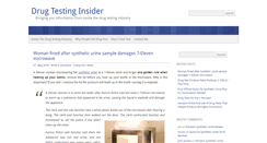 Desktop Screenshot of drugtestinginsider.com
